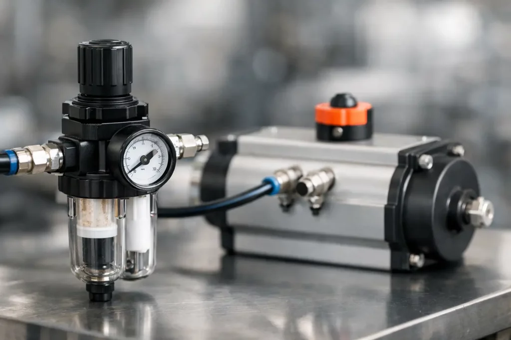 Air Filter Regulator for Pneumatic Actuator