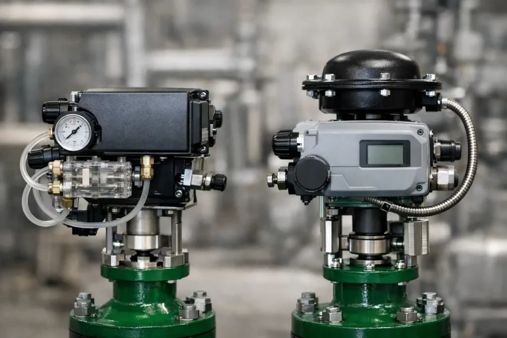 Electro Pneumatic vs Smart Positioner